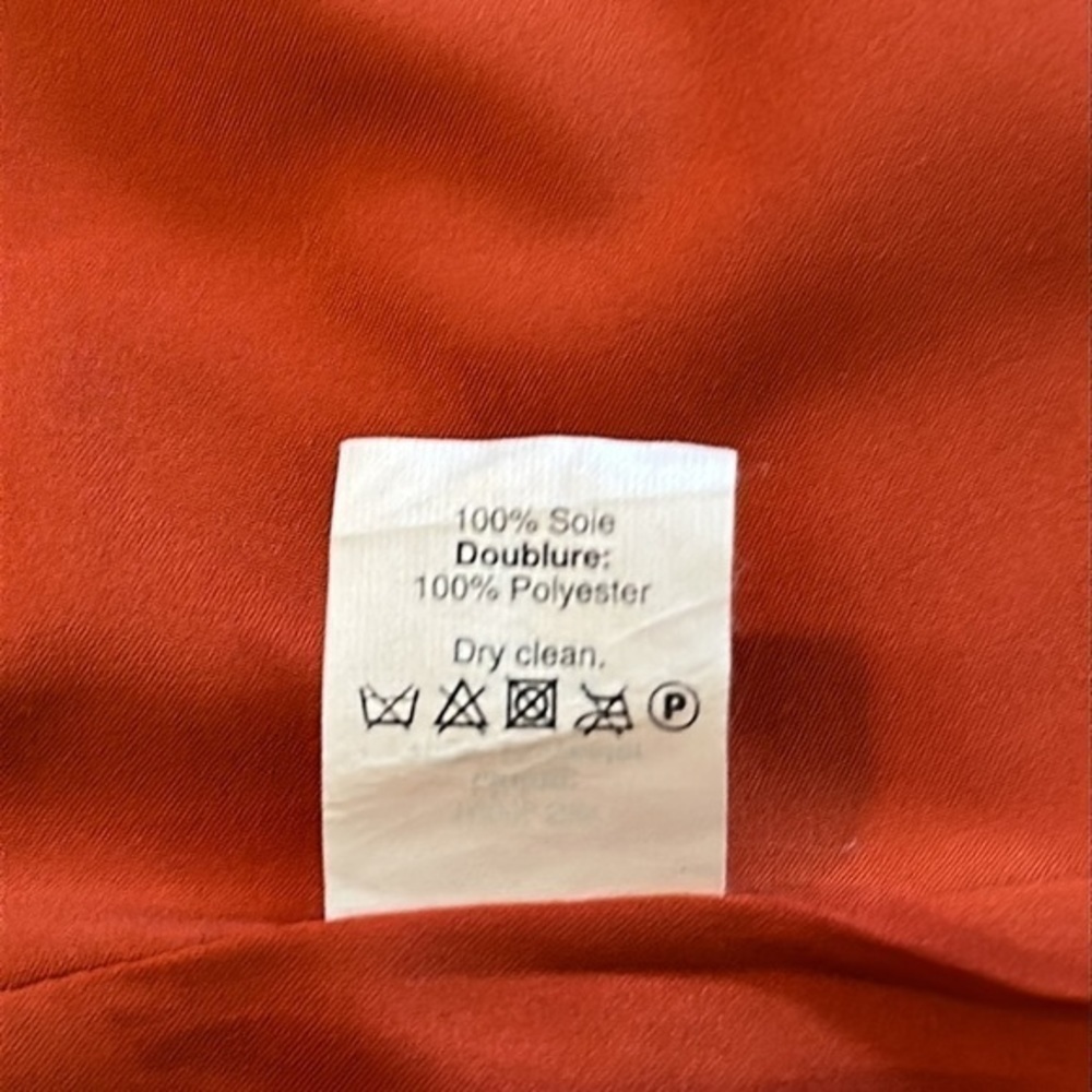 Madewell Camisole Overlay orange Silk Slipdress size 2 - Picture 8 of 16